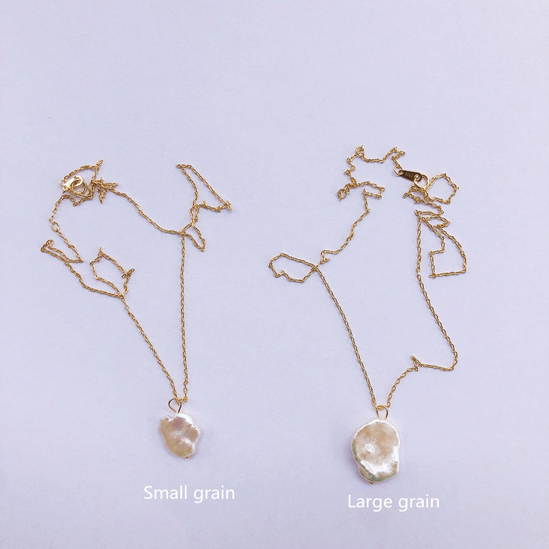 925 Sterling Silver Baroque Pearl Pendant Necklace