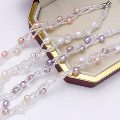 Freshwater Pearl Bracelet - Fashion Multi-Layer Design