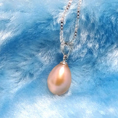 8-9mm Natural Freshwater Pearl Pendant Necklace