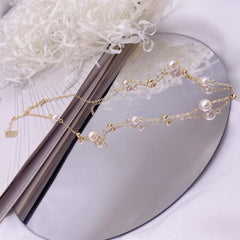 Natural Freshwater Pearl Starry Necklace for Women