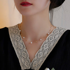Natural Freshwater Pearl Starry Necklace for Women