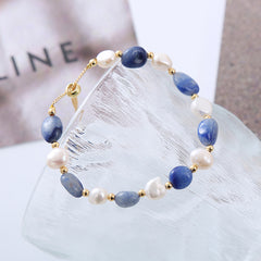 Vintage Baroque Freshwater Pearl Bracelet - Handmade Beads