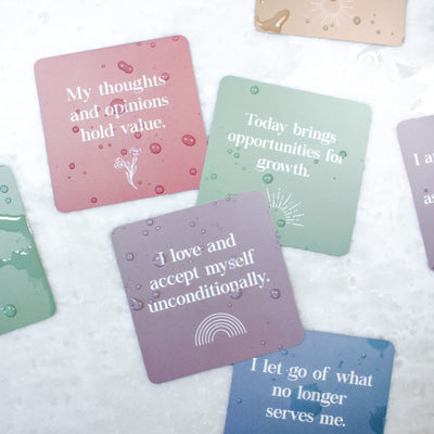 Waterproof Shower Affirmation Cards