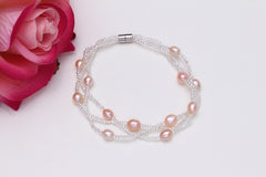 Freshwater Pearl Bracelet - Fashion Multi-Layer Design