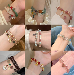 Natural Freshwater Pearl Bracelet with Pumpkin Charm