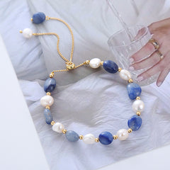 Vintage Baroque Freshwater Pearl Bracelet - Handmade Beads