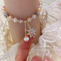 Freshwater Pearl Bracelet with Trendy Fashion Design