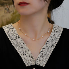 Natural Freshwater Pearl Starry Necklace for Women