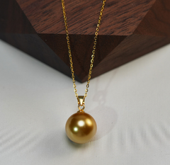 8-9mm Natural Freshwater Pearl Pendant Necklace