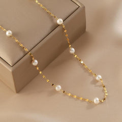 Natural Freshwater Pearl Starry Necklace for Women