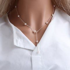 Natural Freshwater Pearl Starry Necklace for Women