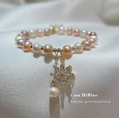 Freshwater Pearl Bracelet with Trendy Fashion Design