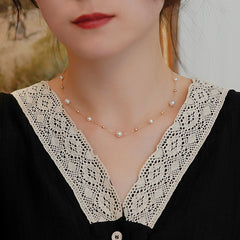 Natural Freshwater Pearl Starry Necklace for Women