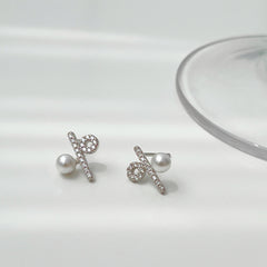 Sterling Silver High-end Niche Design Pearl Earrings