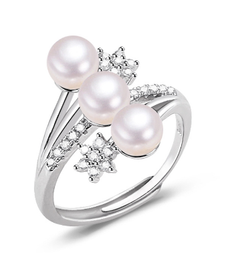 Freshwater Pearl Copper and Gold Plated Ring