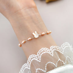 Freshwater Pearl Bunny Bracelet for Women
