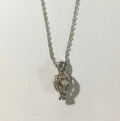 Natural Pearl Cage Necklace – Oyster-Inspired Pendant Collection