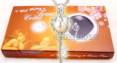 Wish Pearl LOVE Pendant Gift Set – Freshwater Pearl Reveal Necklace (19×41mm)