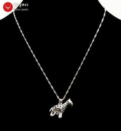 Wish Pearl Giraffe Pendant Gift Set – Freshwater Pearl Reveal Necklace (20×25mm)