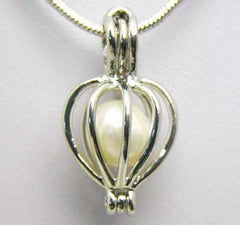 Wish Pearl LOVE Pendant Gift Set – Freshwater Pearl Reveal Necklace (19×41mm)