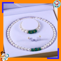 Freshwater Pearl Jewelry Gift Set – Necklace, Bracelet & Earrings