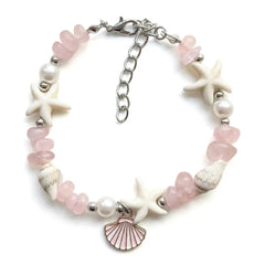 Ocean Sea Shell & Starfish Boho Bracelet