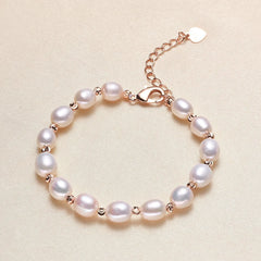 Sweet Harmony 5–6mm Freshwater Rice Pearl Bracelet