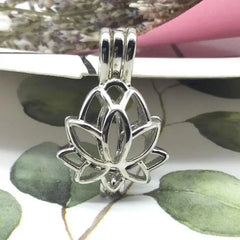 Hollow Pearl Cage Magic Box Pendant – 8mm Pearl Holder