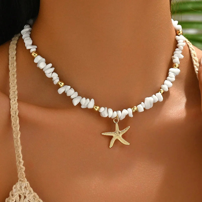 Romantic Lock Pendant Choker – Bohemian Beaded Necklace