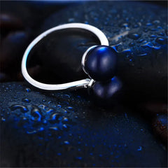 Double Pearl Sterling Silver Ring — 8–9mm Freshwater Pearls (925 Silver)