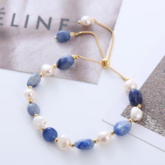 Vintage Baroque Freshwater Pearl Bracelet - Handmade Beads
