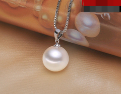 Freshwater Pearl Pendant with S925 Silver Necklace