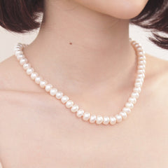 Wholesale 8-9mm Freshwater Pearl Necklace (Zhuji)