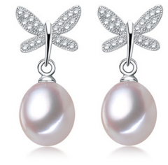 Flawless Natural Freshwater Pearl Stud Earrings