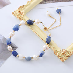 Vintage Baroque Freshwater Pearl Bracelet - Handmade Beads