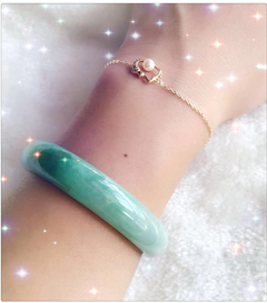 Natural Freshwater Pearl Bracelet with Silver Plating