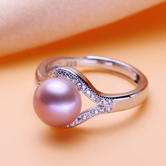 925 Sterling Silver Freshwater Pearl Ring for Women