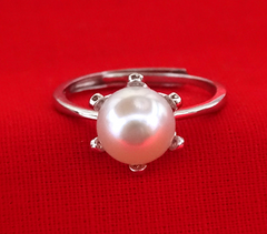 Natural Freshwater Pearl Adjustable Ring
