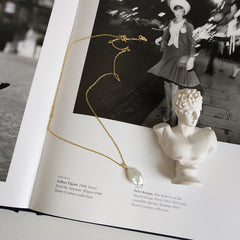 925 Sterling Silver Baroque Pearl Pendant Necklace